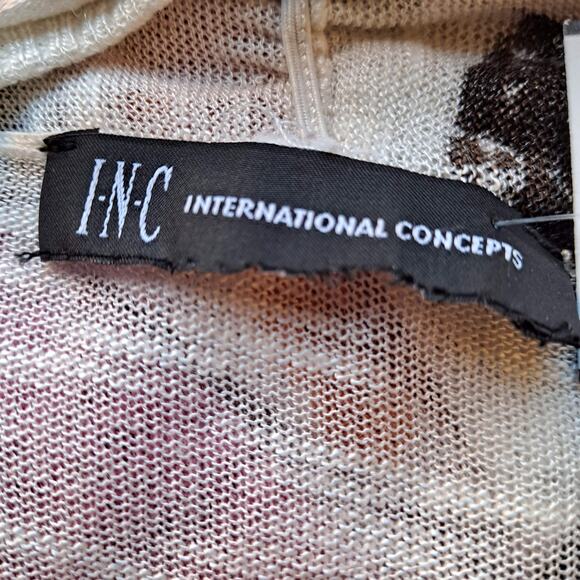 INC International Concepts The Rose Cardigan Open Front Sweater Multi Size ? - Picture 11 of 11